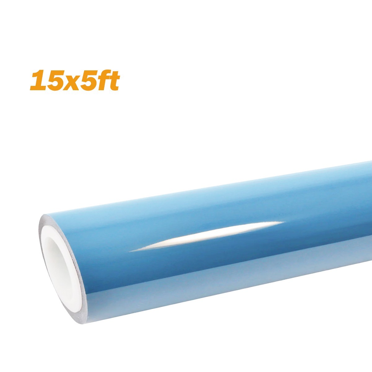 180″x60″ Ultra Gloss PET Liner China Blue Car Vinyl Wrap Air Release 15FTX5FT