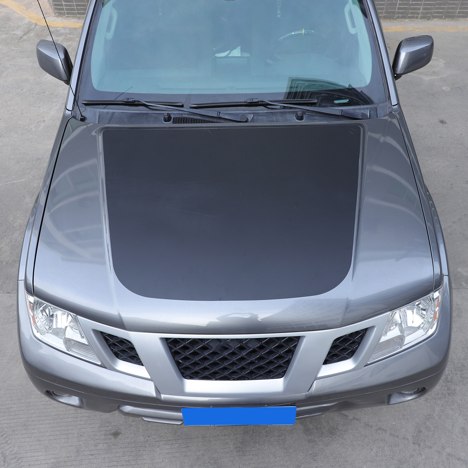Black Front Hood Graphic Blackout Vinyl Graphics For Nissan Frontier 2005-2021