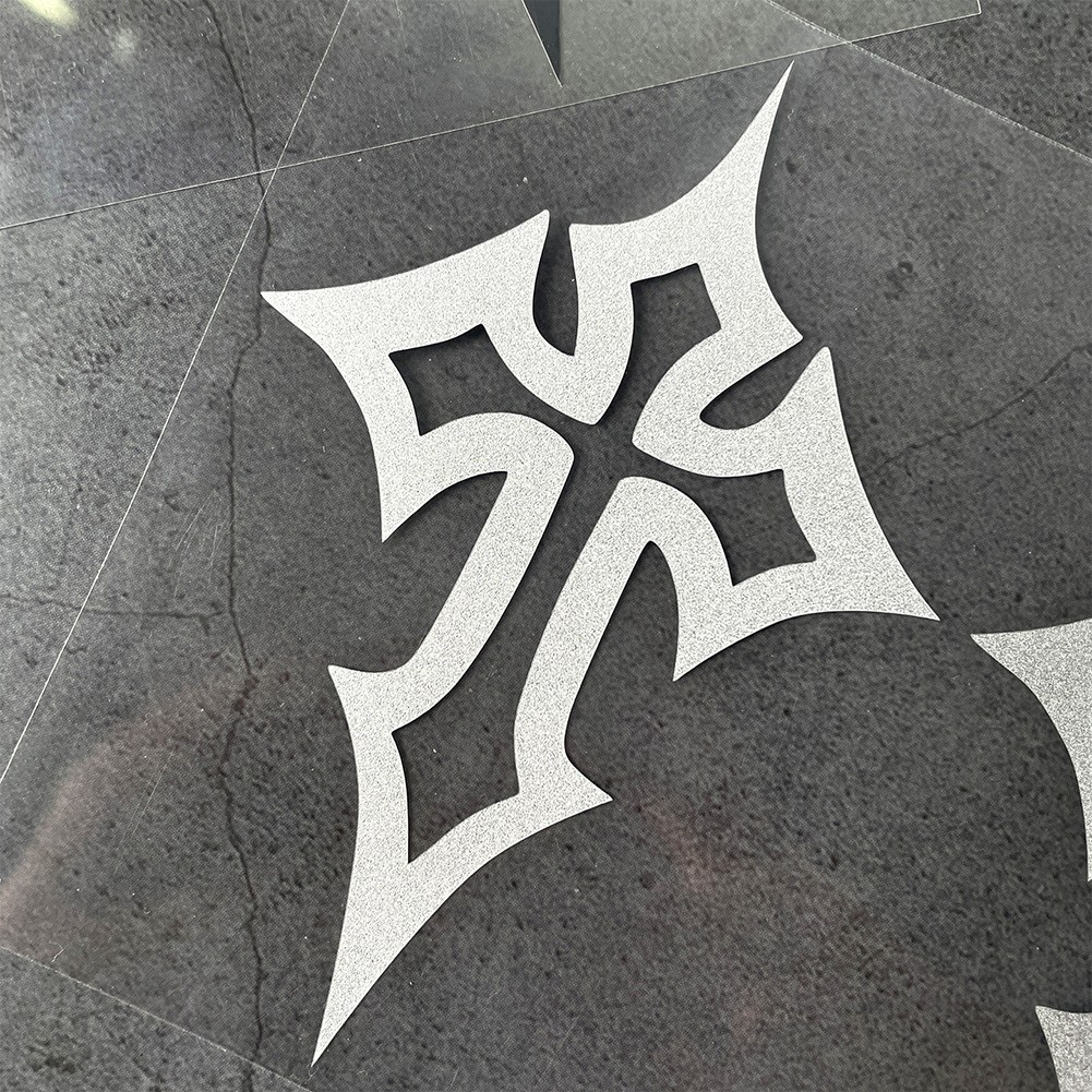 Cross Motorcycle Helmet Sticker for Motorbike Fuel Tank Front Fairing Scooter