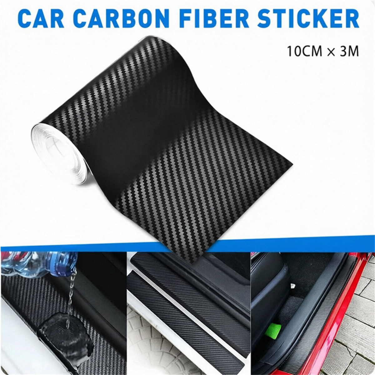 Premium Matte Flat Black Forged Carbon Fiber Vinyl Film Wrap Roll Sticker Decal