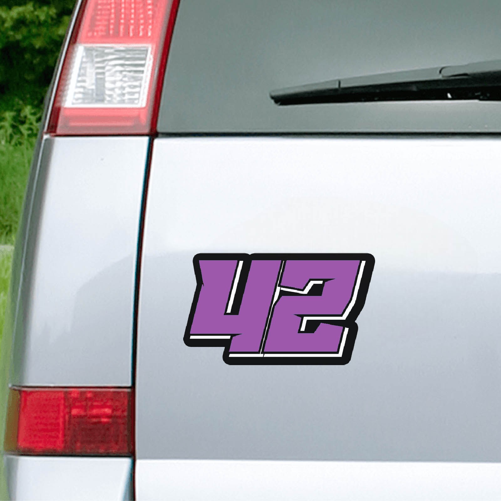 Motorsport Number Stickers 8 inch Height x1 For HPDE SCCA Car Side Doors & Bikes
