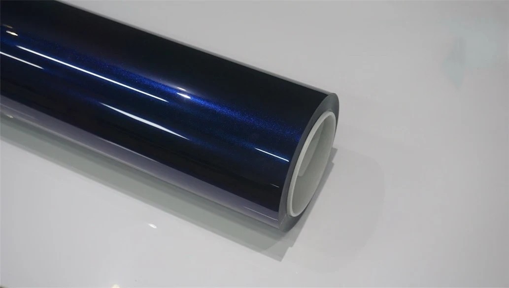 Cybertruck DIY PPF Paint Protection Film Wrap Color Change Gloss Stone Blue