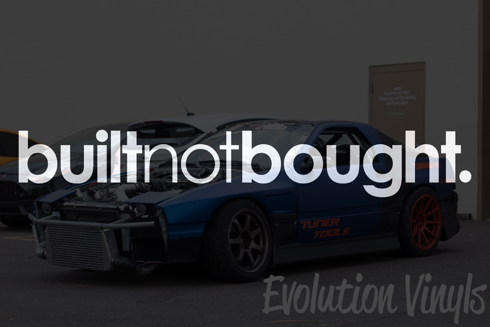 Built not Bought Sticker Decal V1 – JDM Lowered Stance Low Drift Slammed Turbo