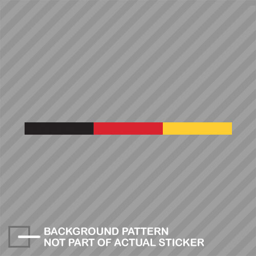 Thin German Flag Stripe Sticker Decal Vinyl germany flag colors stripe european