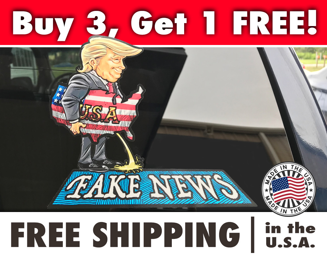 Donald Trump Pissing Bumper Sticker, Trump Pissing Sticker, Trump 2020, MAGA