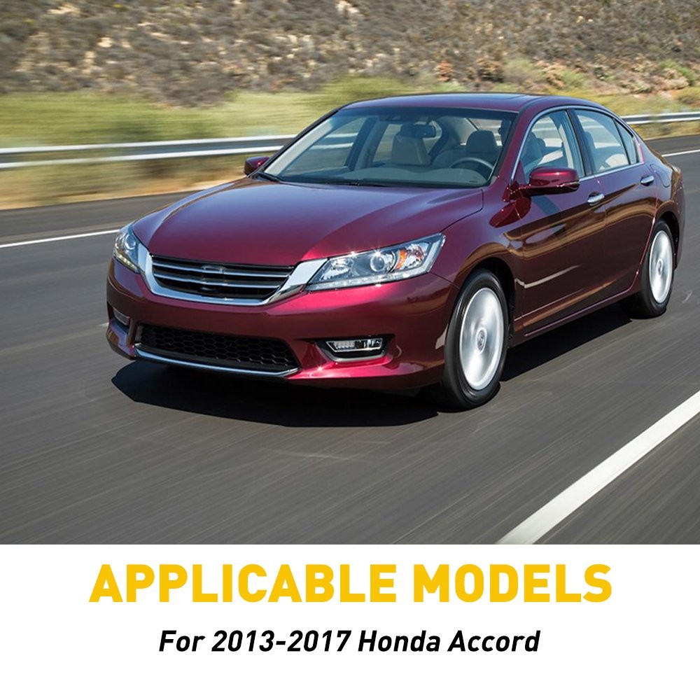 6/12x Black Pillar Posts for Honda Accord 13-17 Window Door Trim Cover Kit USA J
