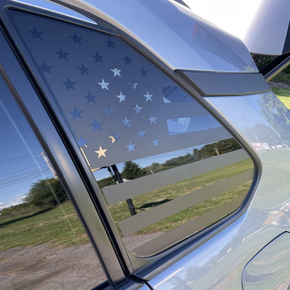 For Toyota Rav4 2019-2025 Rear Side Window American Flag Decal Left & Right Side