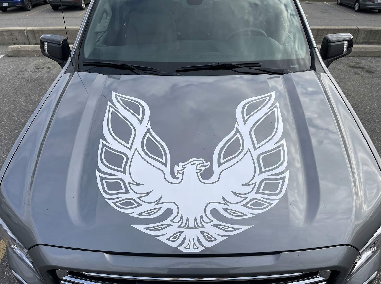 31×31 Firebird Phoenix Hood Graphic Vinyl Sticker for Truck SUV Car
