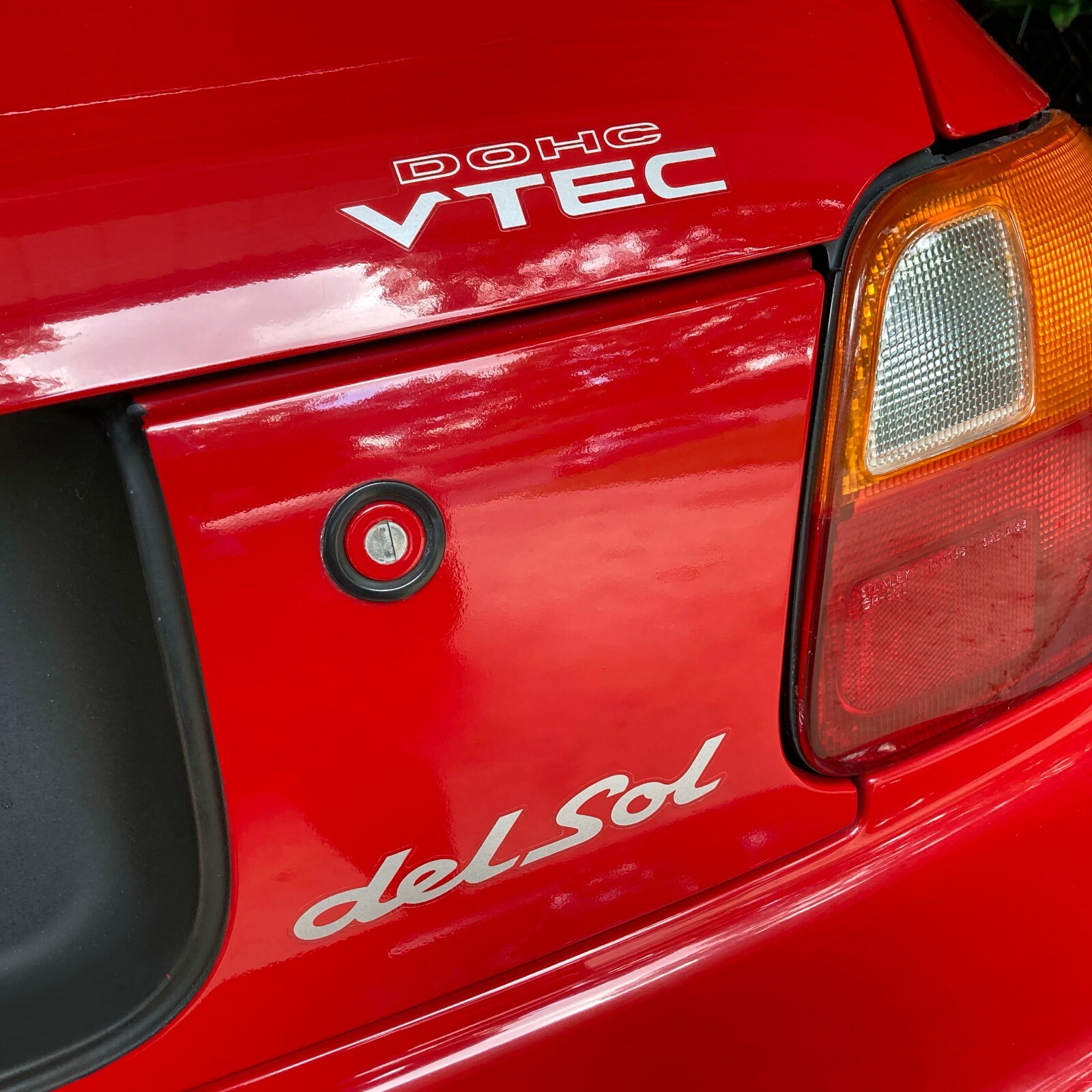 Honda Civic Del Sol DOHC VTEC printed stickers decal set