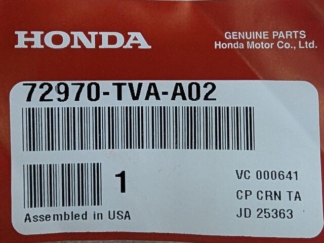 Genuine Honda 2018-2022 Honda Accord – Garnish L Rear Door Center 72970-TVA-A02