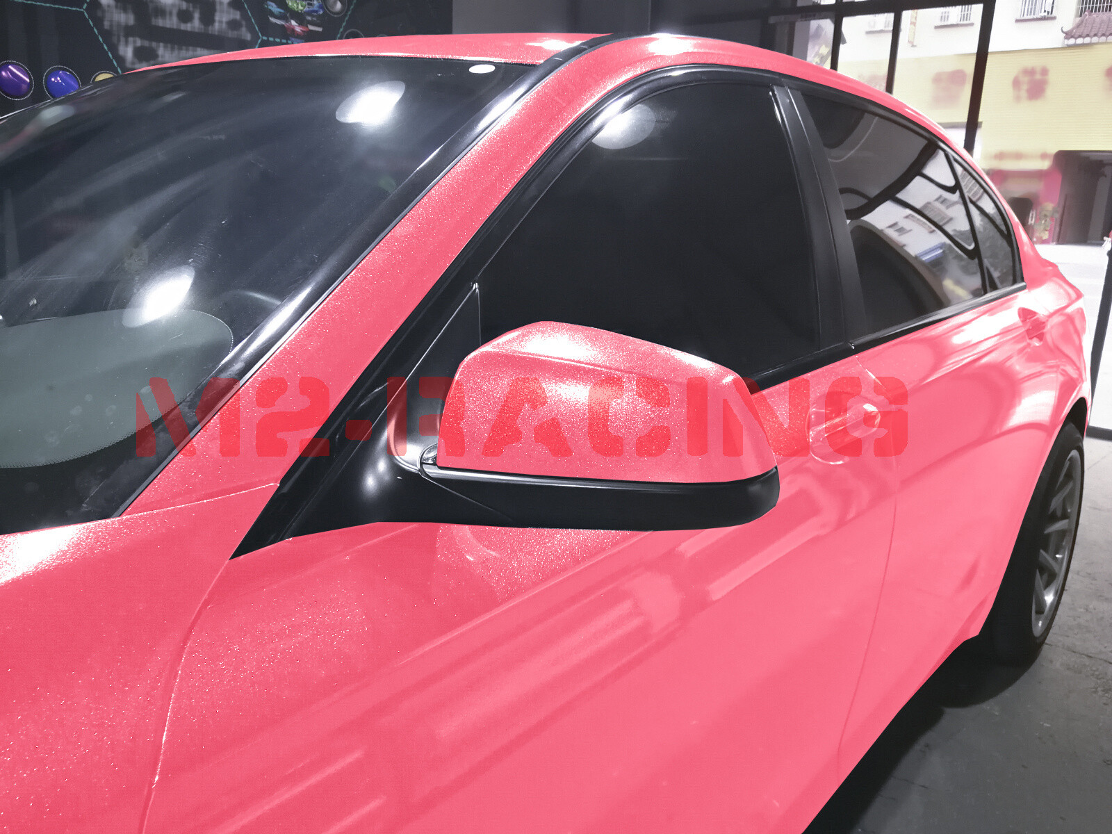 Sparkle Pink Gloss Glitter Auto Car Vinyl Wrap Sticker Decal Sheet Film DIY