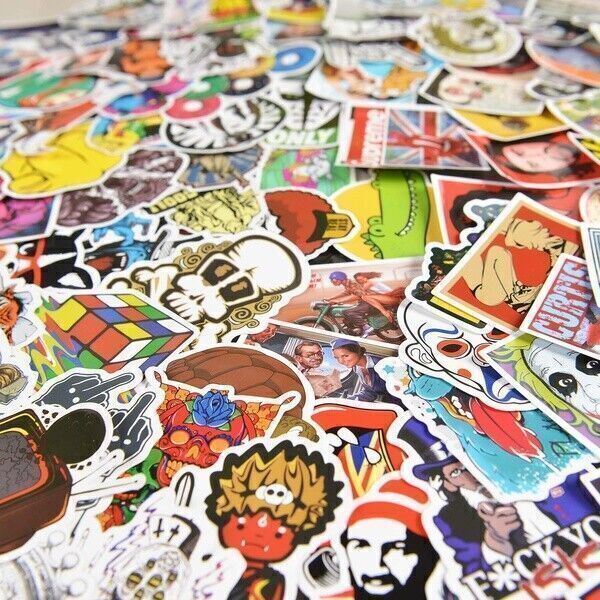 500 JDM Random Graffiti Sticker Bomb Pack Car Motorcycle Motocross Helmet Decals