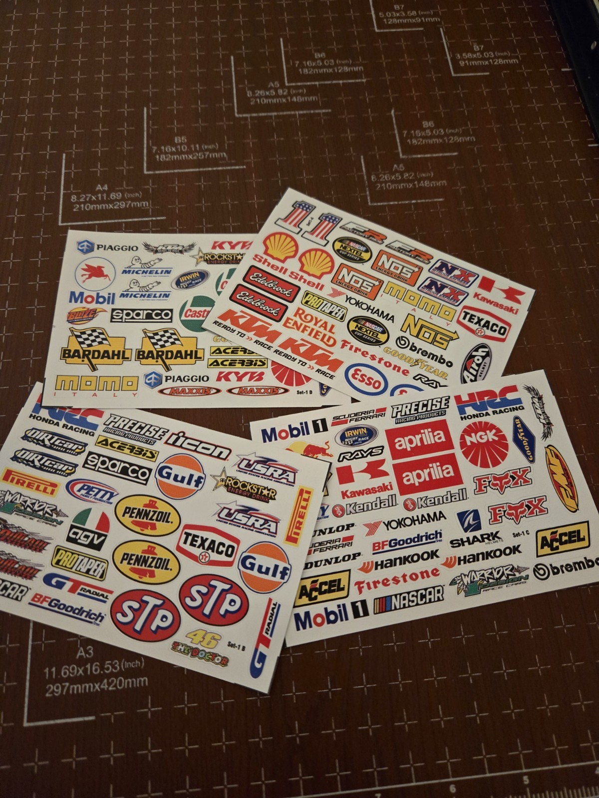100+ 1/10 Small Racing Decals Stickers Drag Race High Quality Vinyl