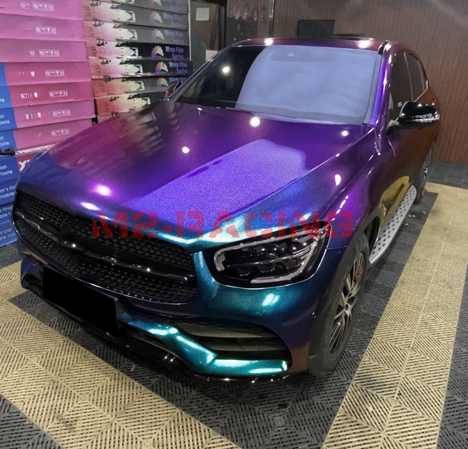 Galaxy Dust Gloss Purple Teal Metallic Car Sticker Decal Vinyl Wrap Sheet Film