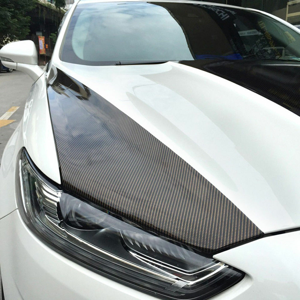 Waterproof Carbon Fiber Vinyl Car Wrap Sheet Roll Film Sticker Decal Paper USA