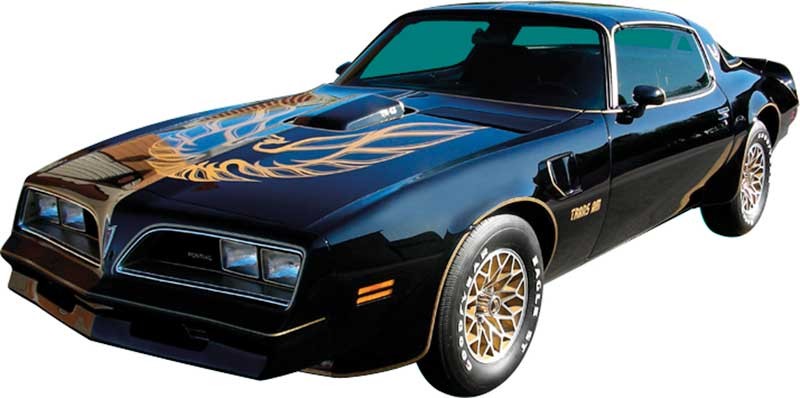 1976-78 Trans-Am Special Edition German Style Black / Gold “T/A 6.6” Shaker