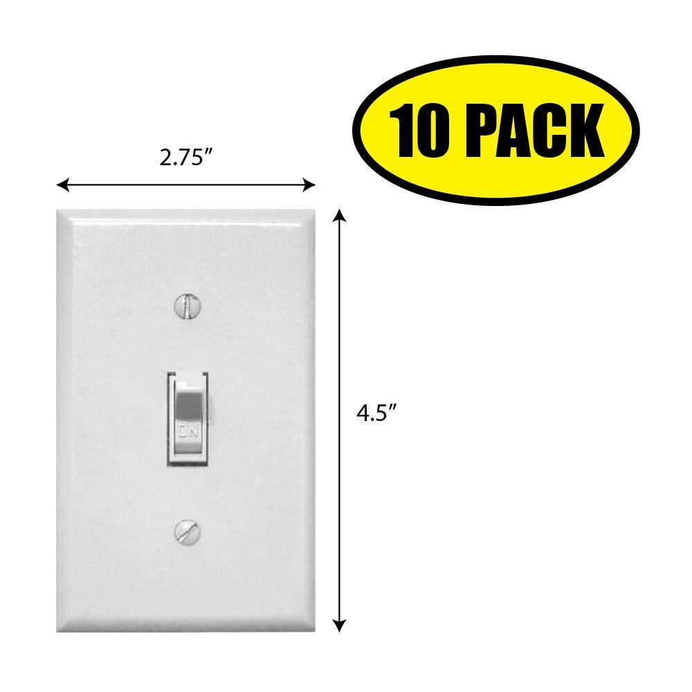 10 PACK – 4.5″ x 2.75″ FAKE LIGHT SWITCH Sticker Decal Humor Funny Gift VG0040