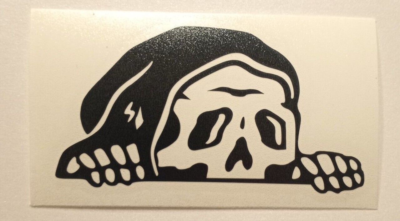 Grim Reaper Creeping Car Truck Suv Vinyl Decal Laptop Sticker