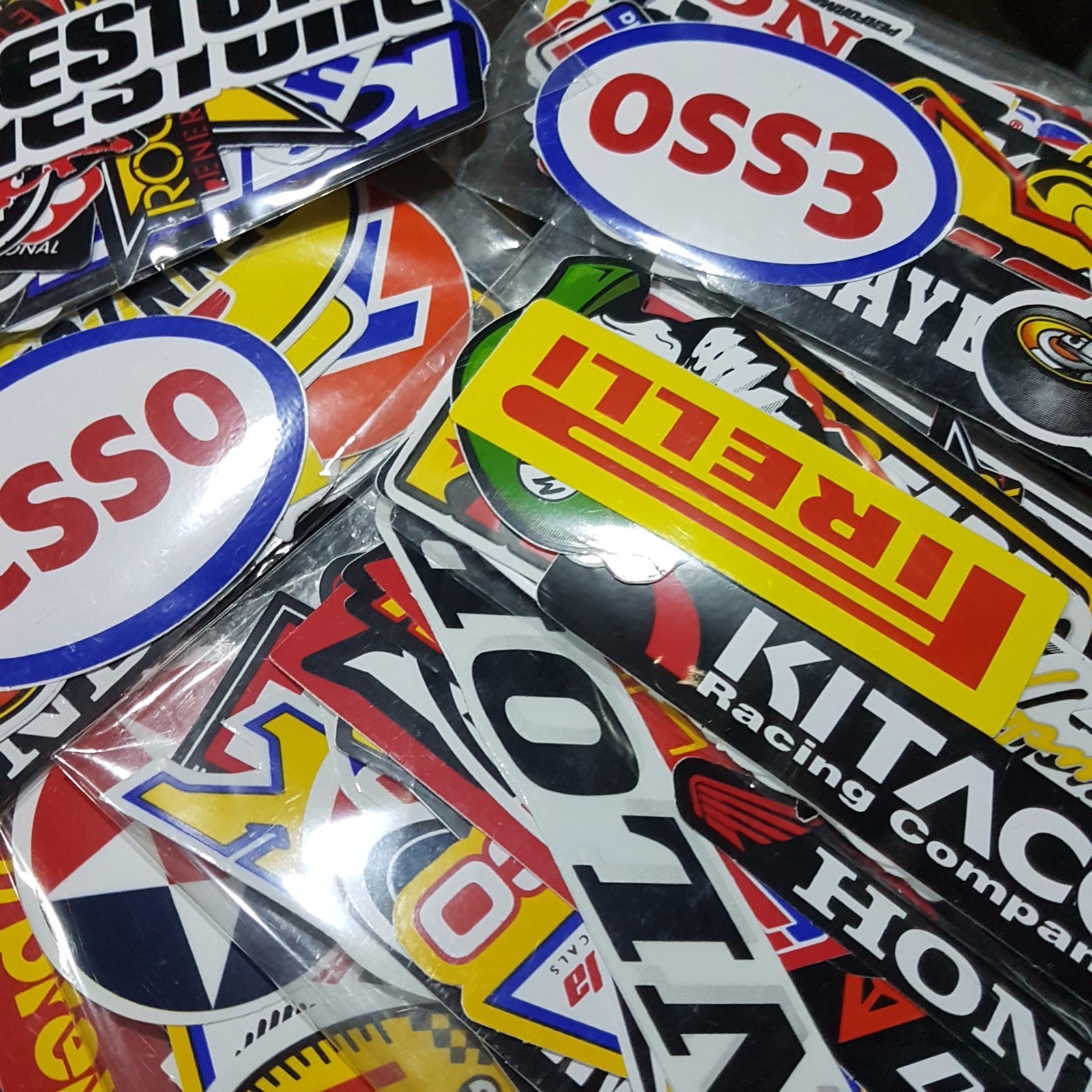 Lot Racing 120 Stickers Decals Motocross Motorcycles Car Vintage Decal Sticker
