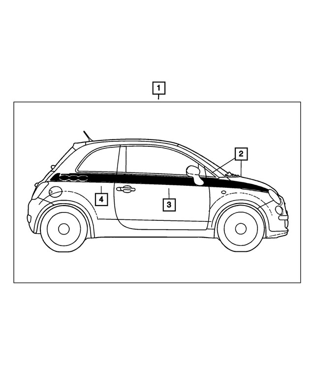 Genuine Mopar Fender Front Decal Left 1UJ07GX9AA