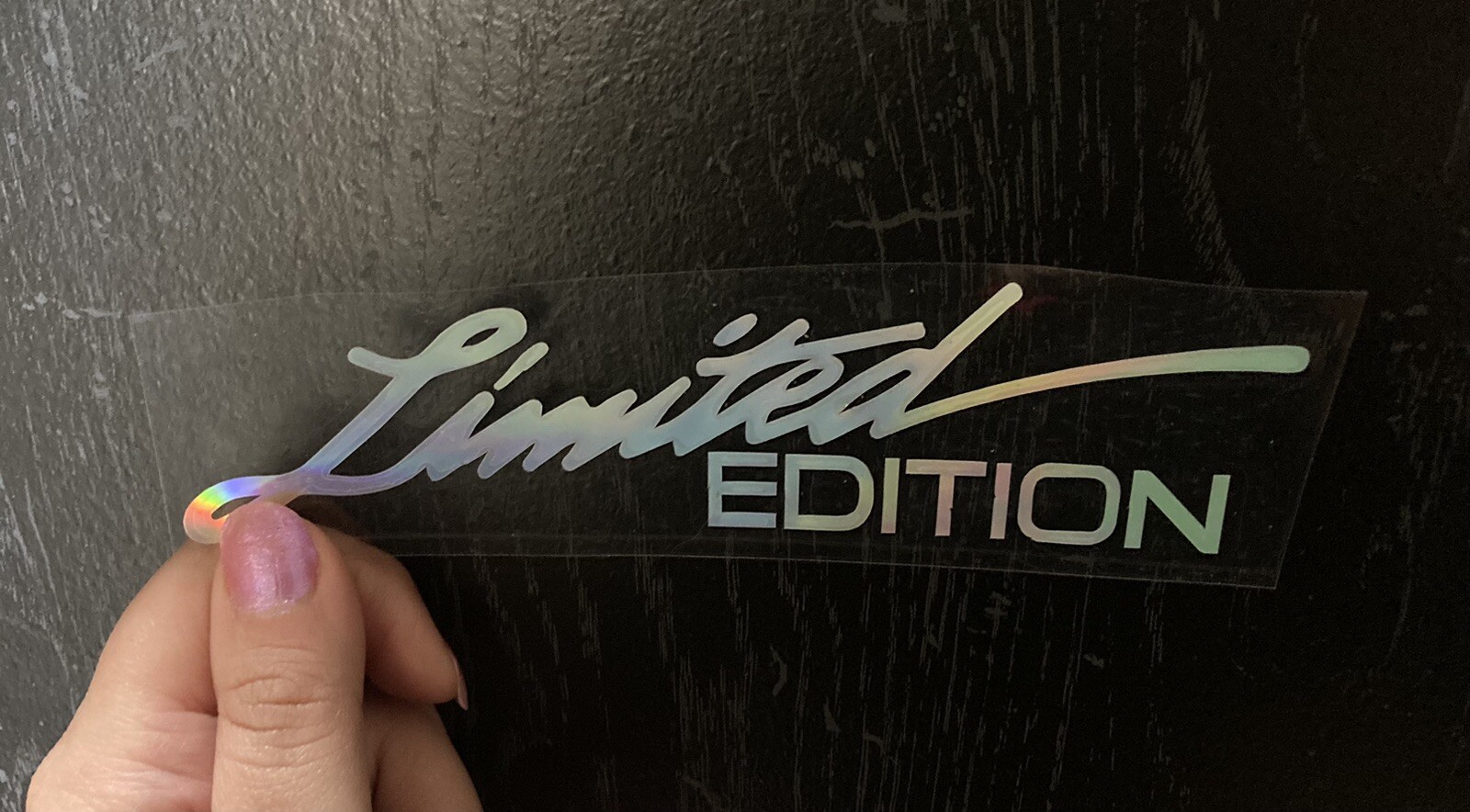 Limited Edition Laser Cut Decal Sticker – Reflective/Multicolor – Free Shipping