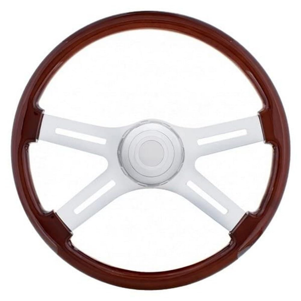 United Pacific 88143 Steering Wheel, 18″, 4 Spoke, with Hub, for International