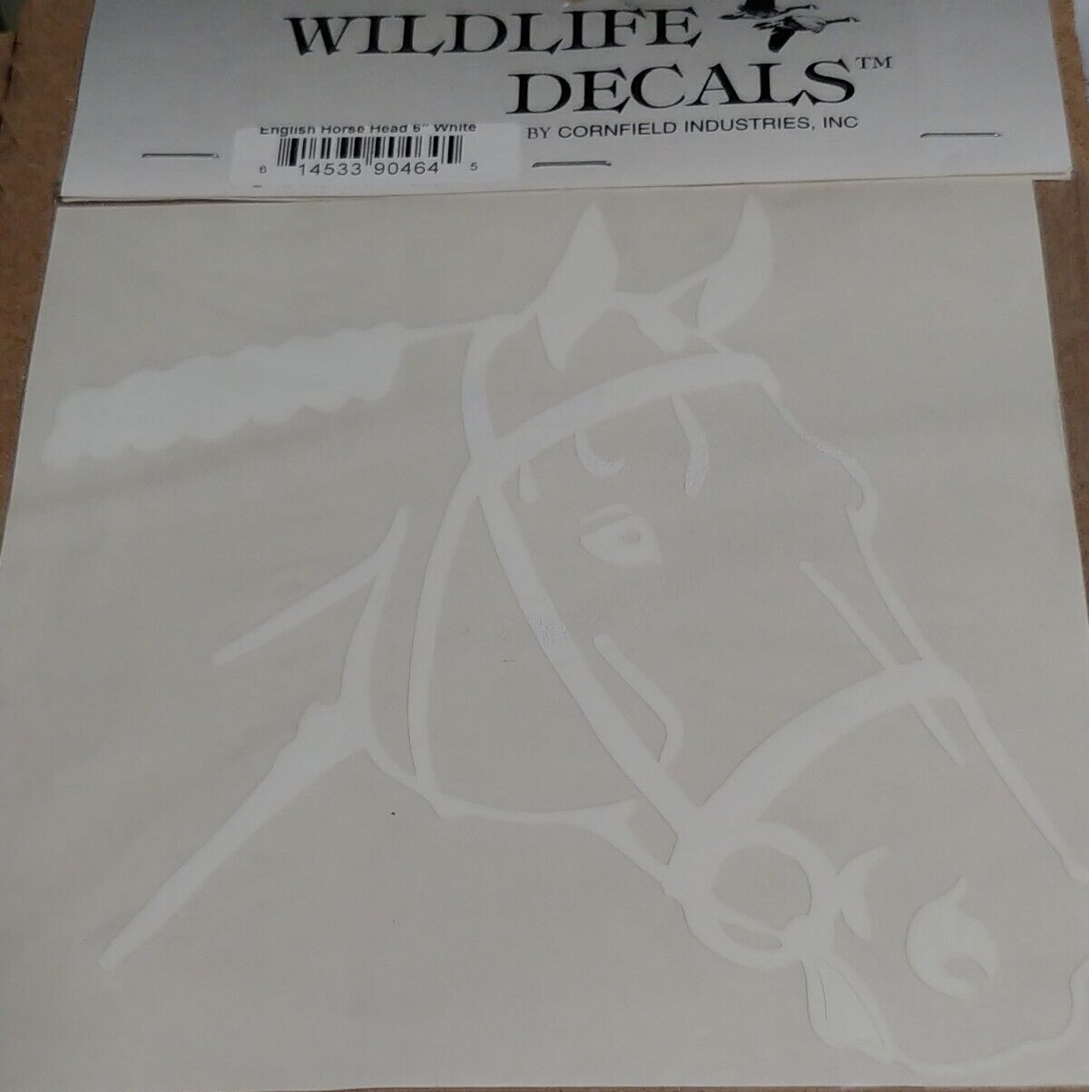Horse Silhouette Decal Die Cut Sticker White Auto Window Glass Mirror Laptop 5.5
