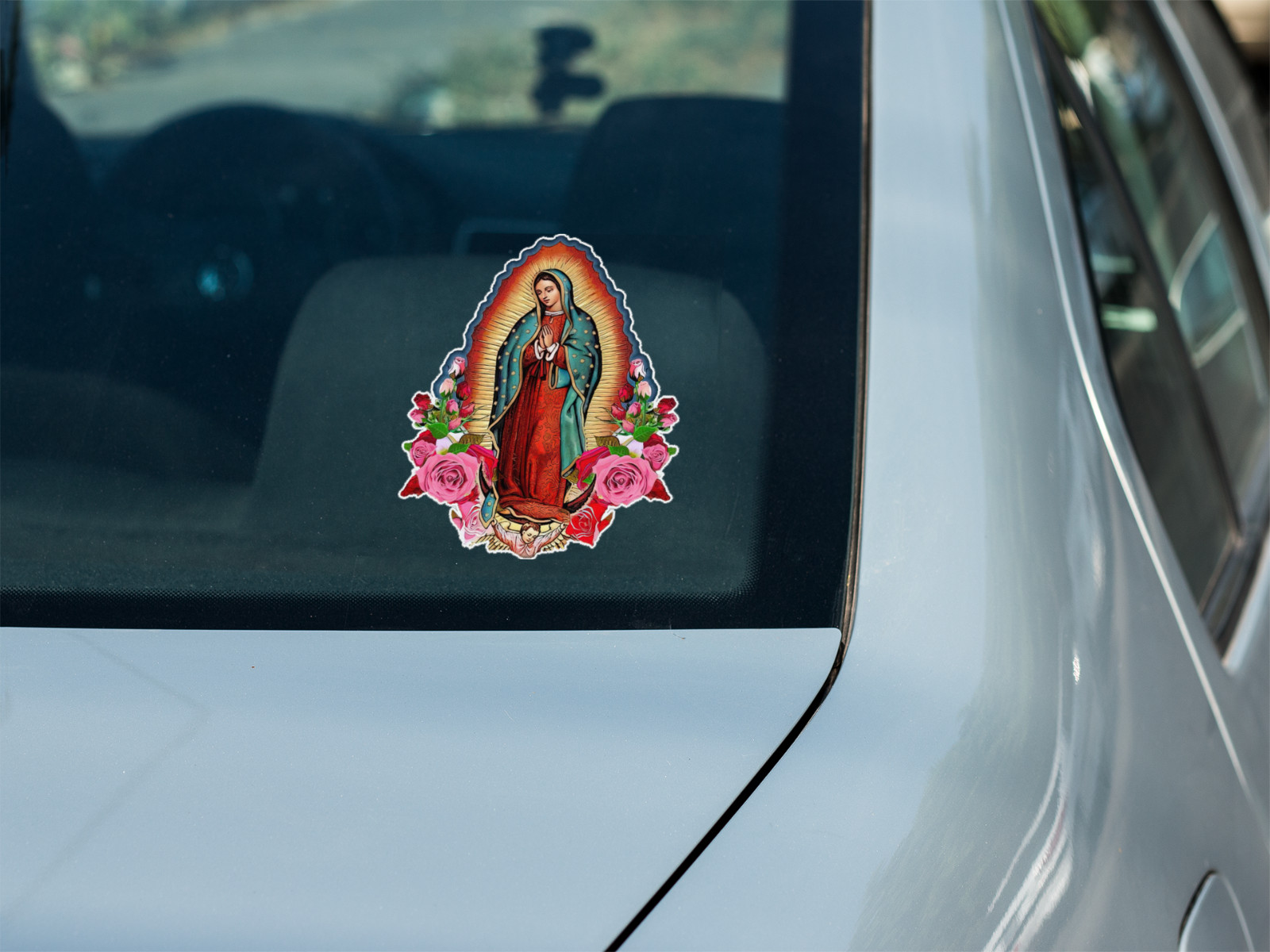 Vinyl Decal Virgen Guadalupe Catholic Virgin Mary