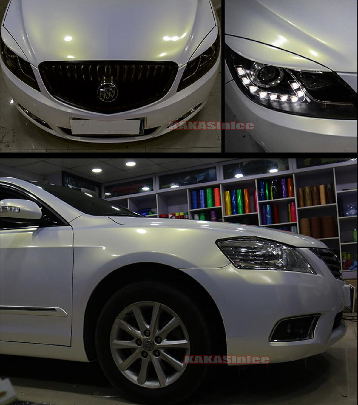 50FT Full Auto Wrap Chameleon Flat Beige Gold Metal Chrome Vinyl Hood Sticker US