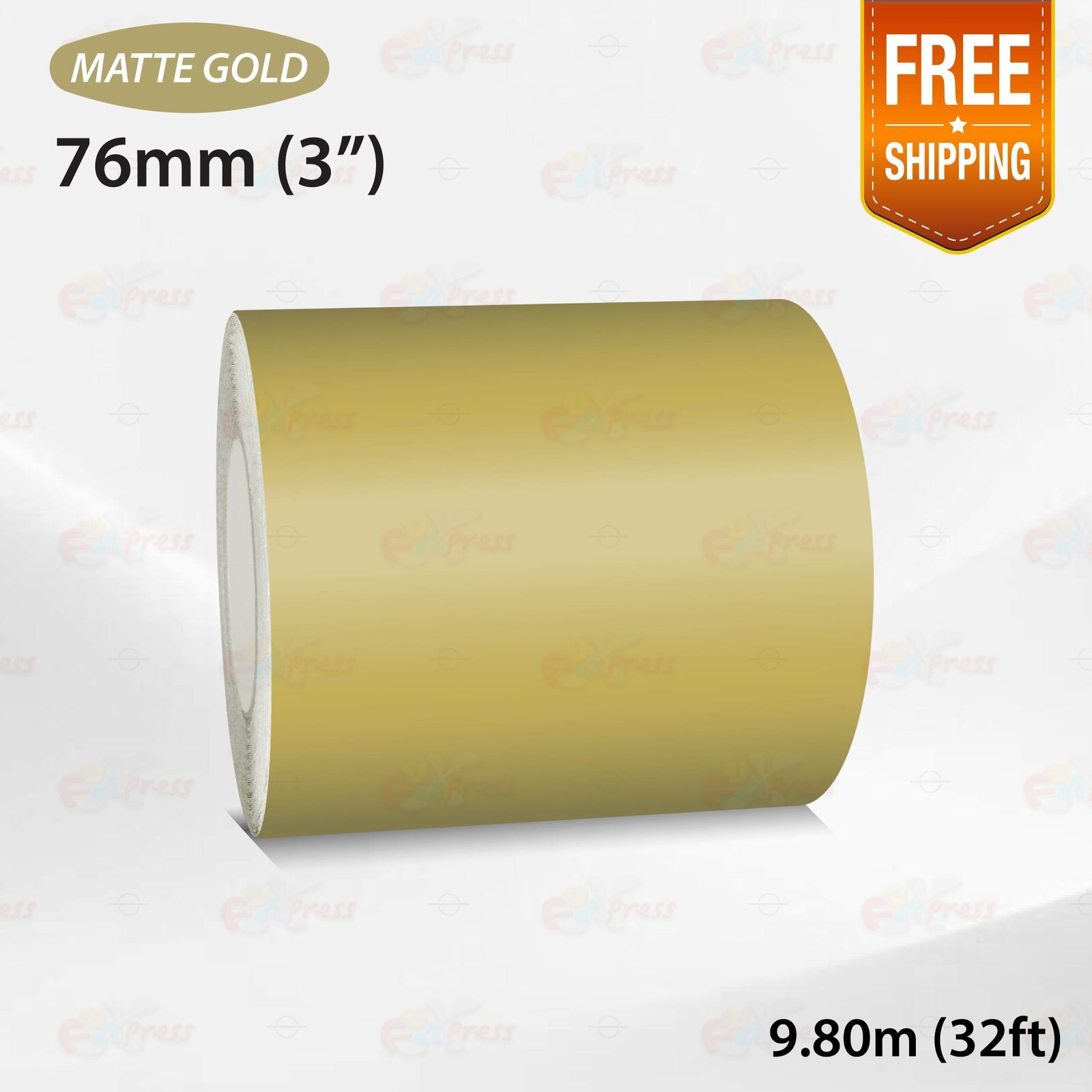 MATTE GOLD 3″ 76mm PIN STRIPE Car Model Streamline TAPE Decal Vinyl Sticker