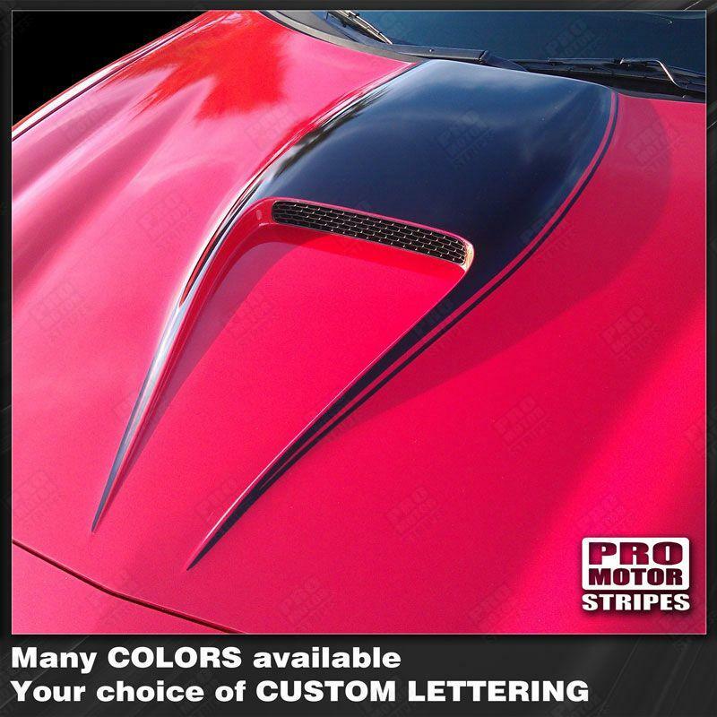 Chevrolet Camaro 1998-2002 Manta Ray Hood Scoop and Rear Stripes (Choose Color)