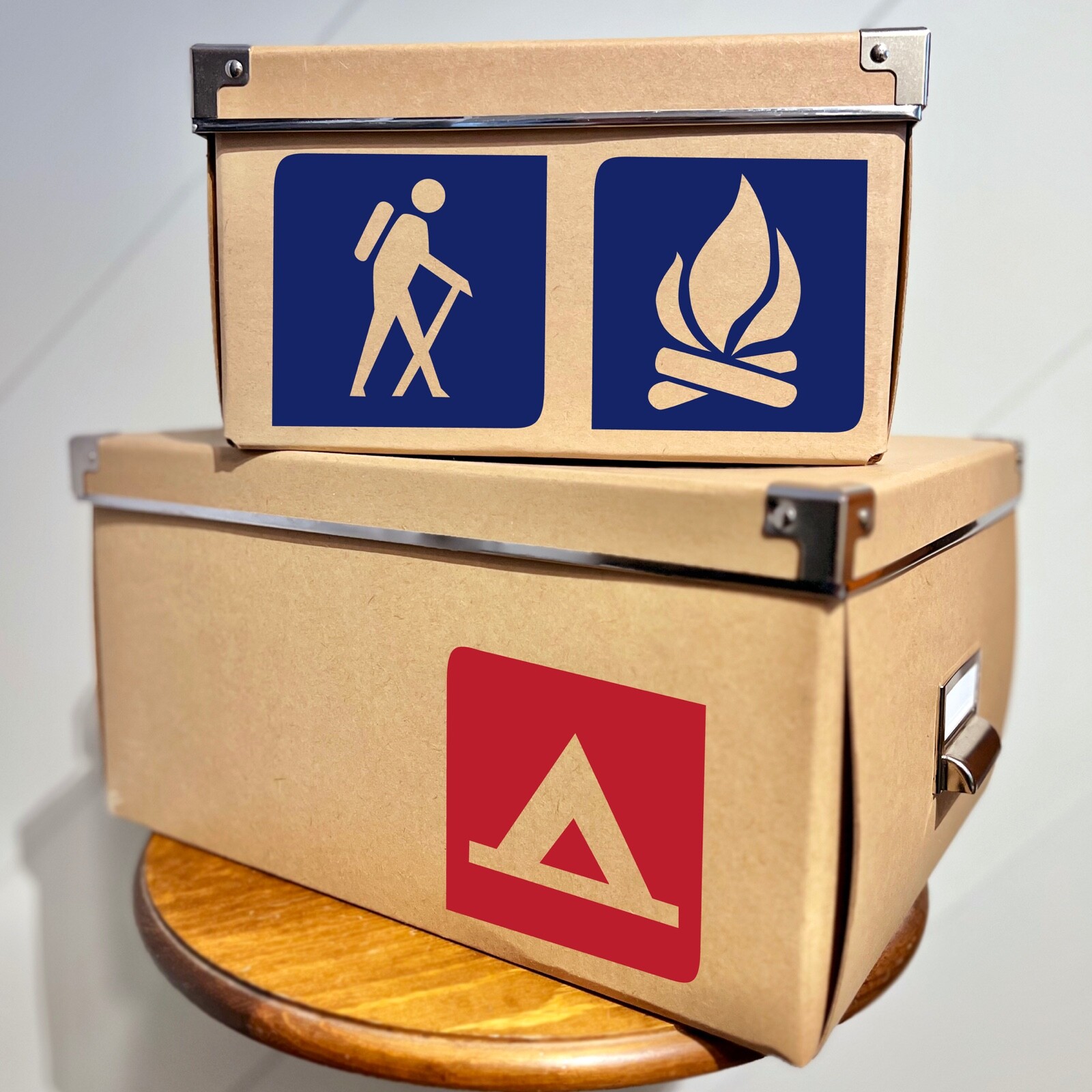 Recreation and Trail Symbol or Sign Decal 3x3in