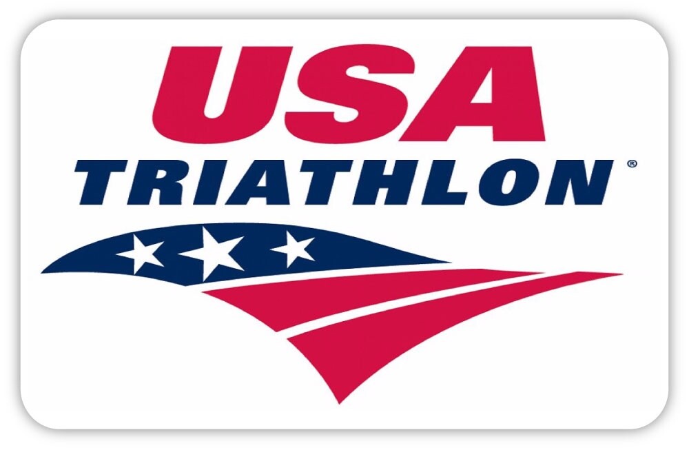 USA triathlon sticker decal 5″ x 3″