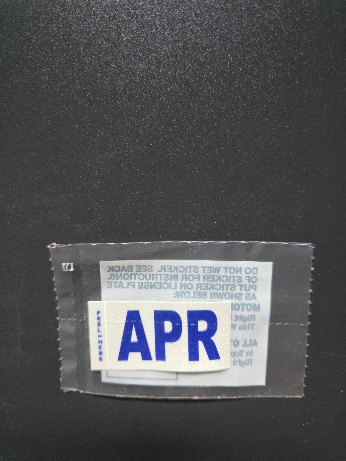 California Month Sticker (APRIL) APR DMV License Plate Month Sticker Original
