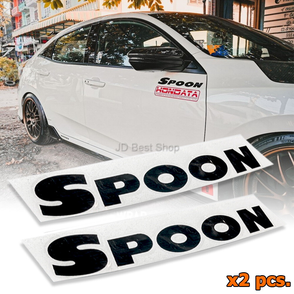 Sticker JDM Style JAP Spoon Sport For Honda Racing All Models Decal Dicut Vinyl