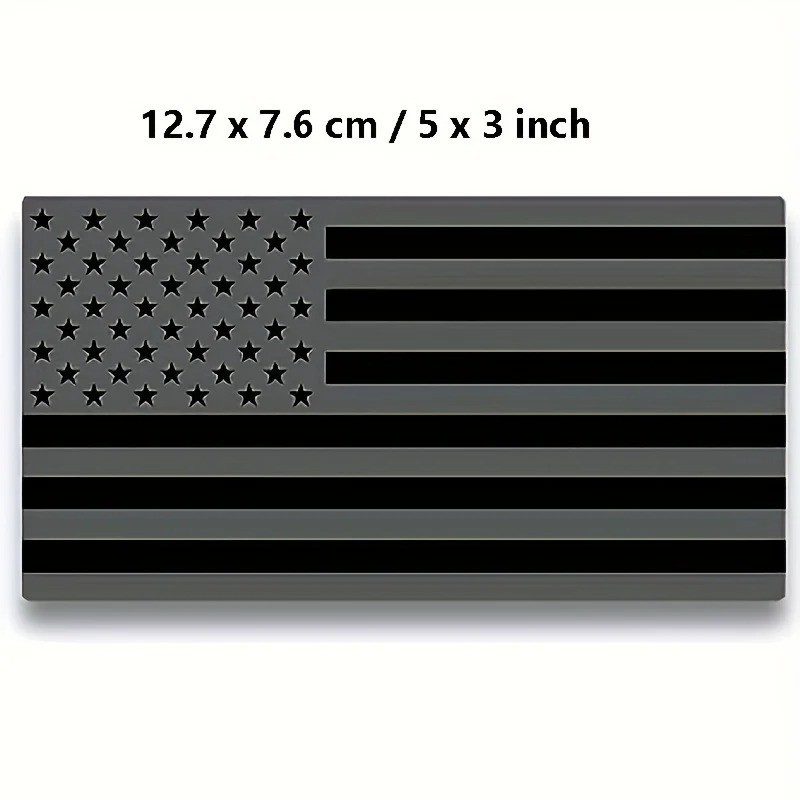 2Pcs Car Truck Metal USA Flag Sticker American Decal Body Emblem Accessories