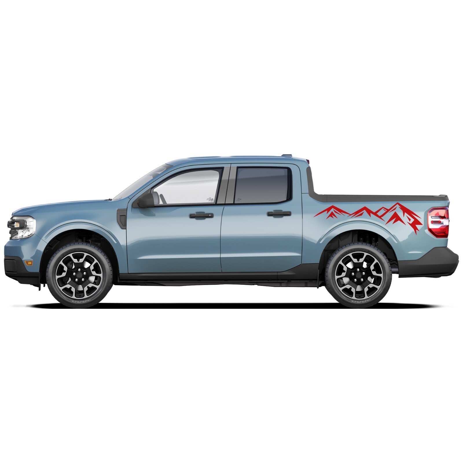 Mountain bed graphics stickers decals compatible with Ford Maverick