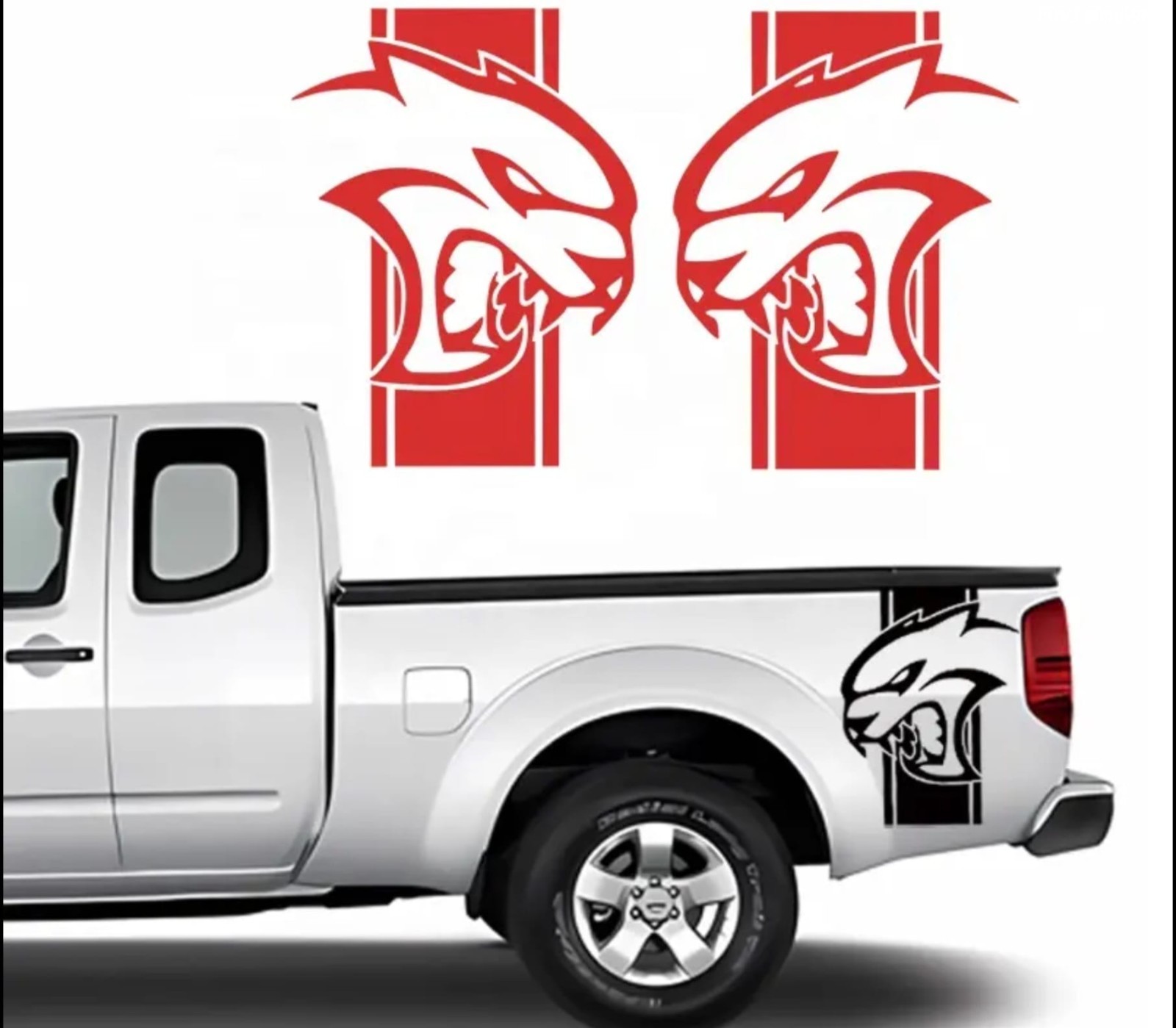 Side Decal Vinyl Graphic Sticker Dodge Ram Truck Quarter Panel Bed Set of 2