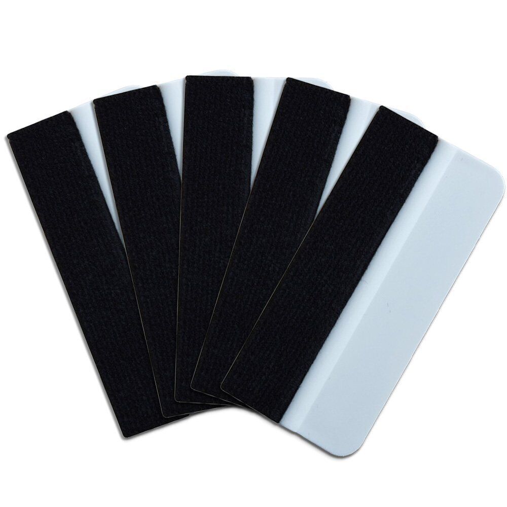 4″ Felt Edge Mini Squeegee Car Vinyl Wrap Application Tool Scraper 5x 10x 20x