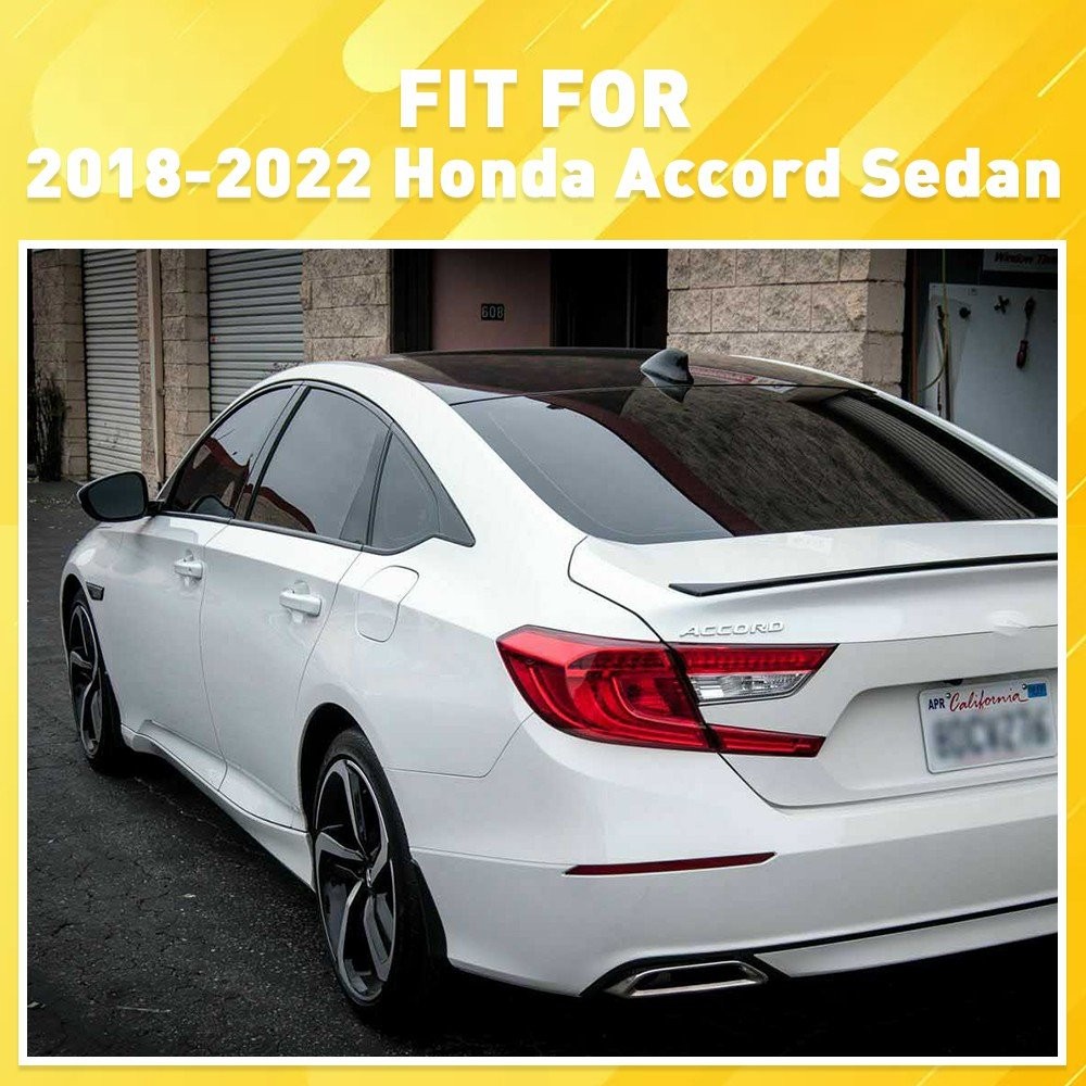 Chrome Delete Blackout Overlay for 2018-22 Honda Accord Sedan Window Trim M