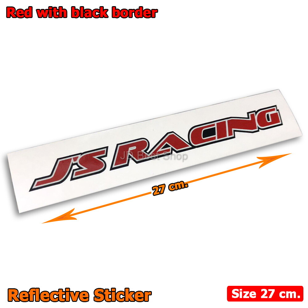 J’s Racing JDM Sticker Reflective Diecut Vinyl Style Japan All Car Racing Sports