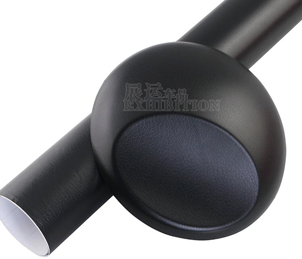 10FT x 5FT Car Grain Leather Skin Textured Vinyl Wrap Sticker Interior Black CF