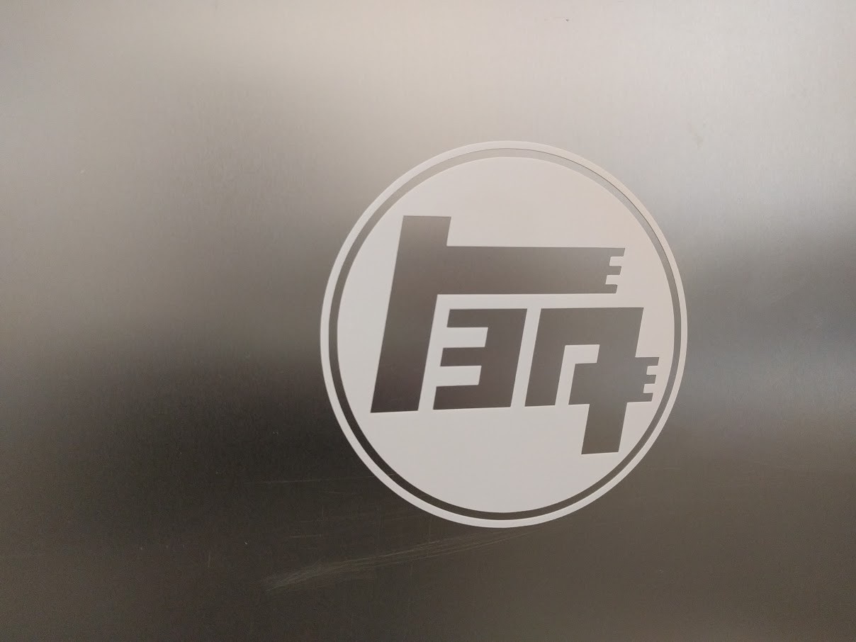 4 pack TEQ Logo Vinyl Decal Sticker Gloss White 2″ x 2″ (5cmx5cm)