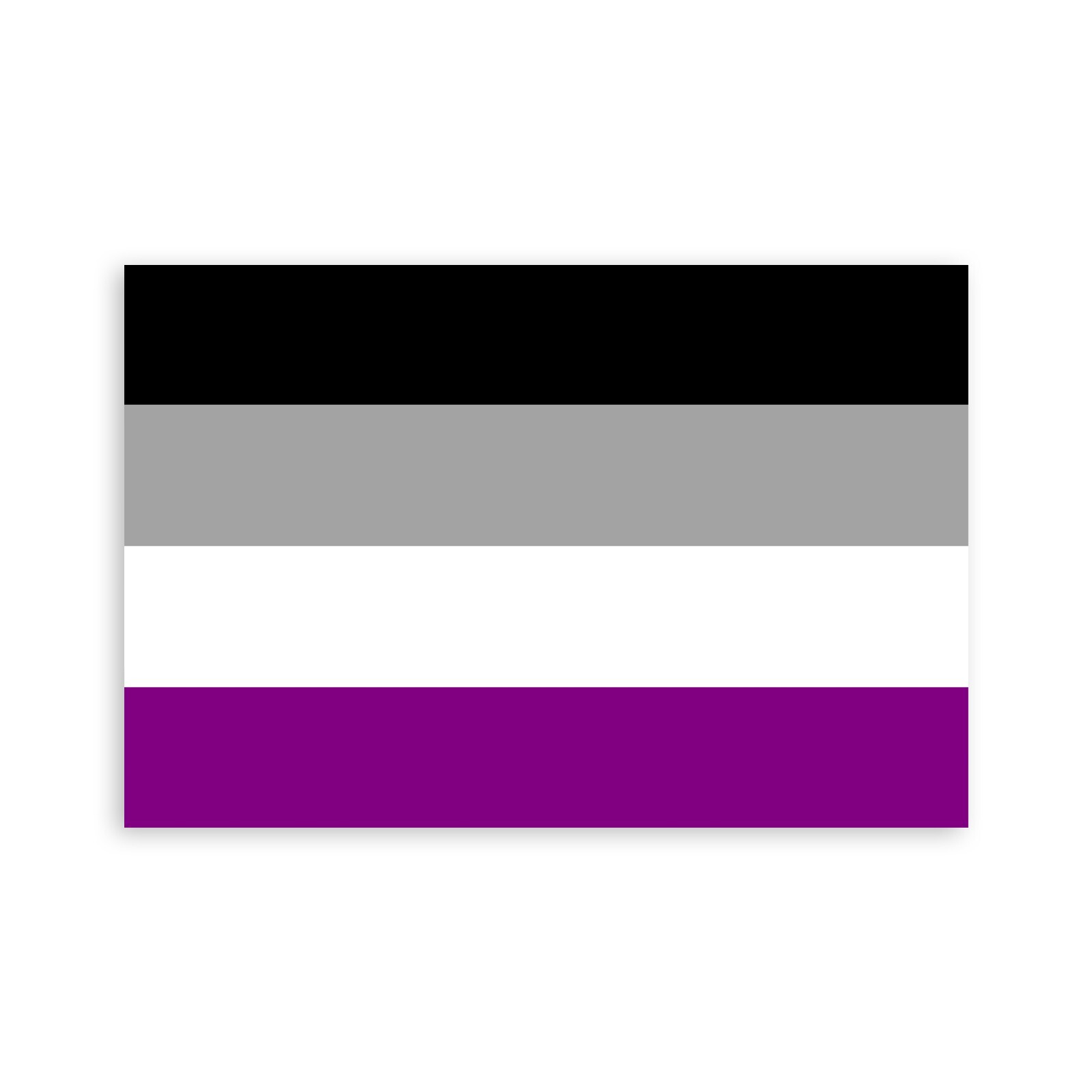 Asexual Pride Flag Sticker – [4” x 6”]