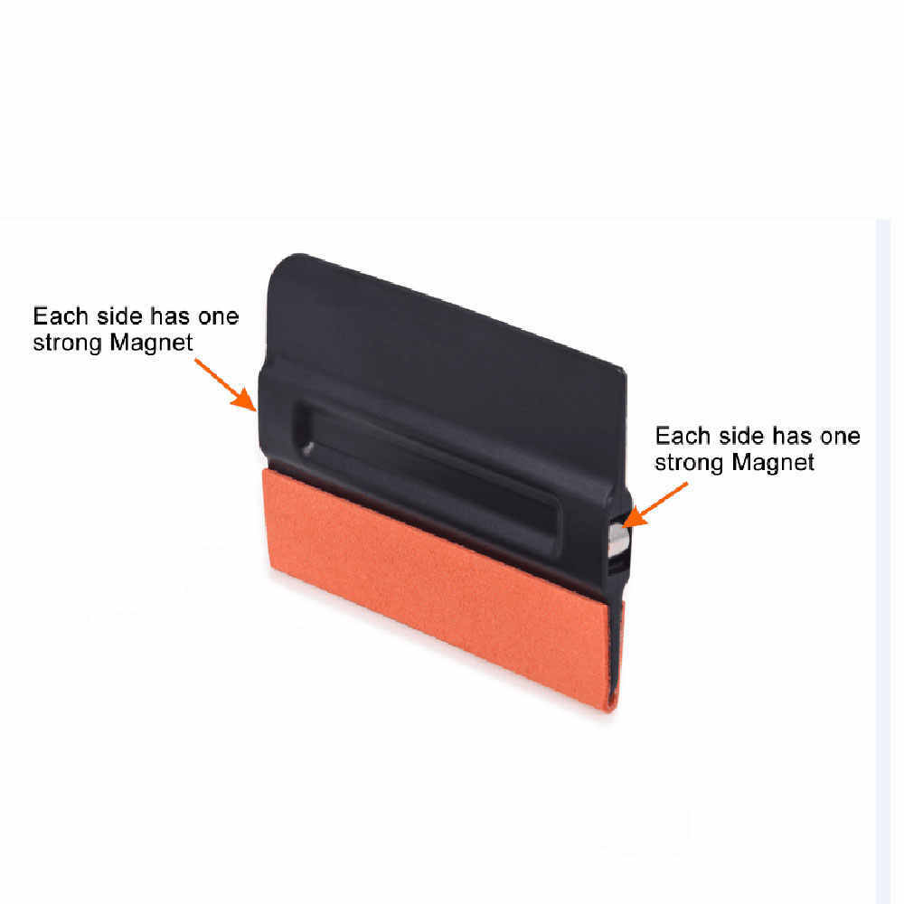 Suede Felt Magnet Squeegee Pro-tint Bondo Car Film Vinyl Tools Wrap Window Tint