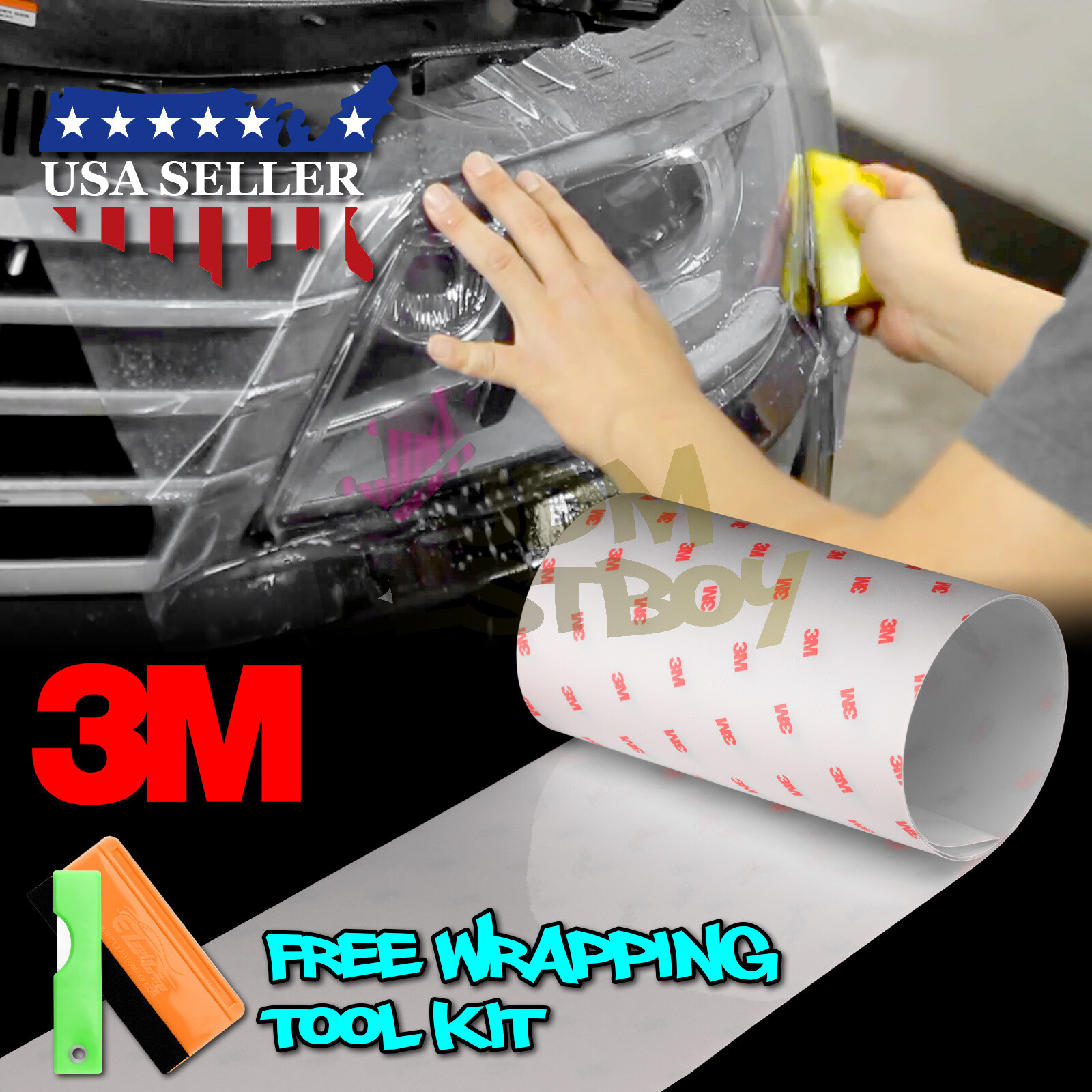 ESSMO Protection Paint Film Clear Headlight Taillight Sider Marker Vinyl Wrap