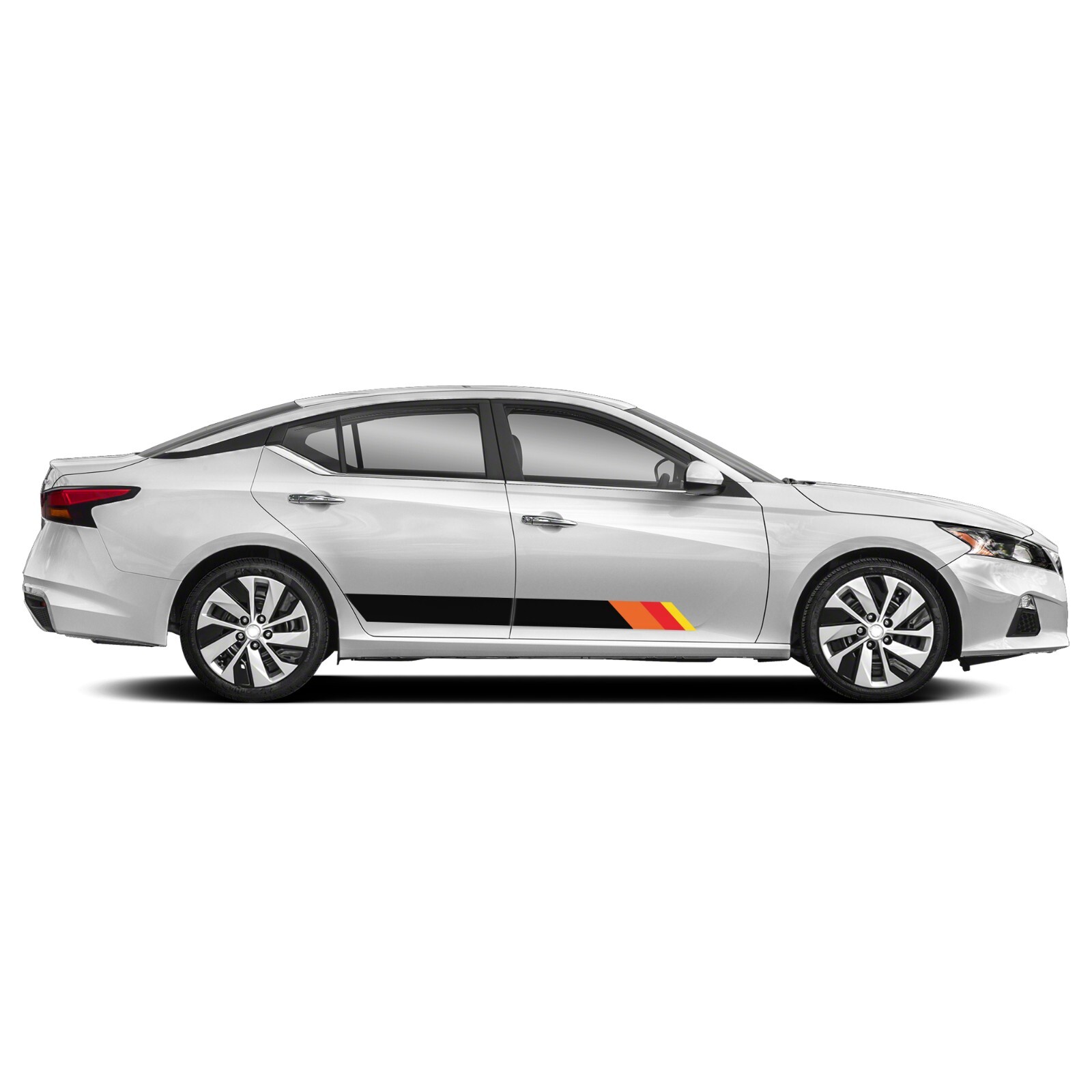Retro stripe Decal for Nissan Altima S SV SL SR Midnight Platinum graphic design