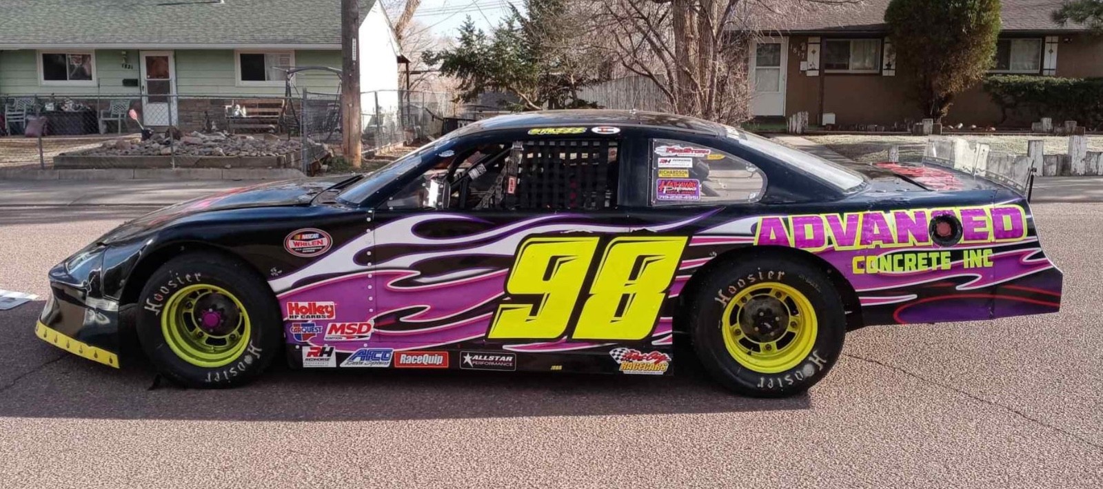 Racin Car Numbers Side Swipe Vinyl Decals Street Stock, Modified, Late Model