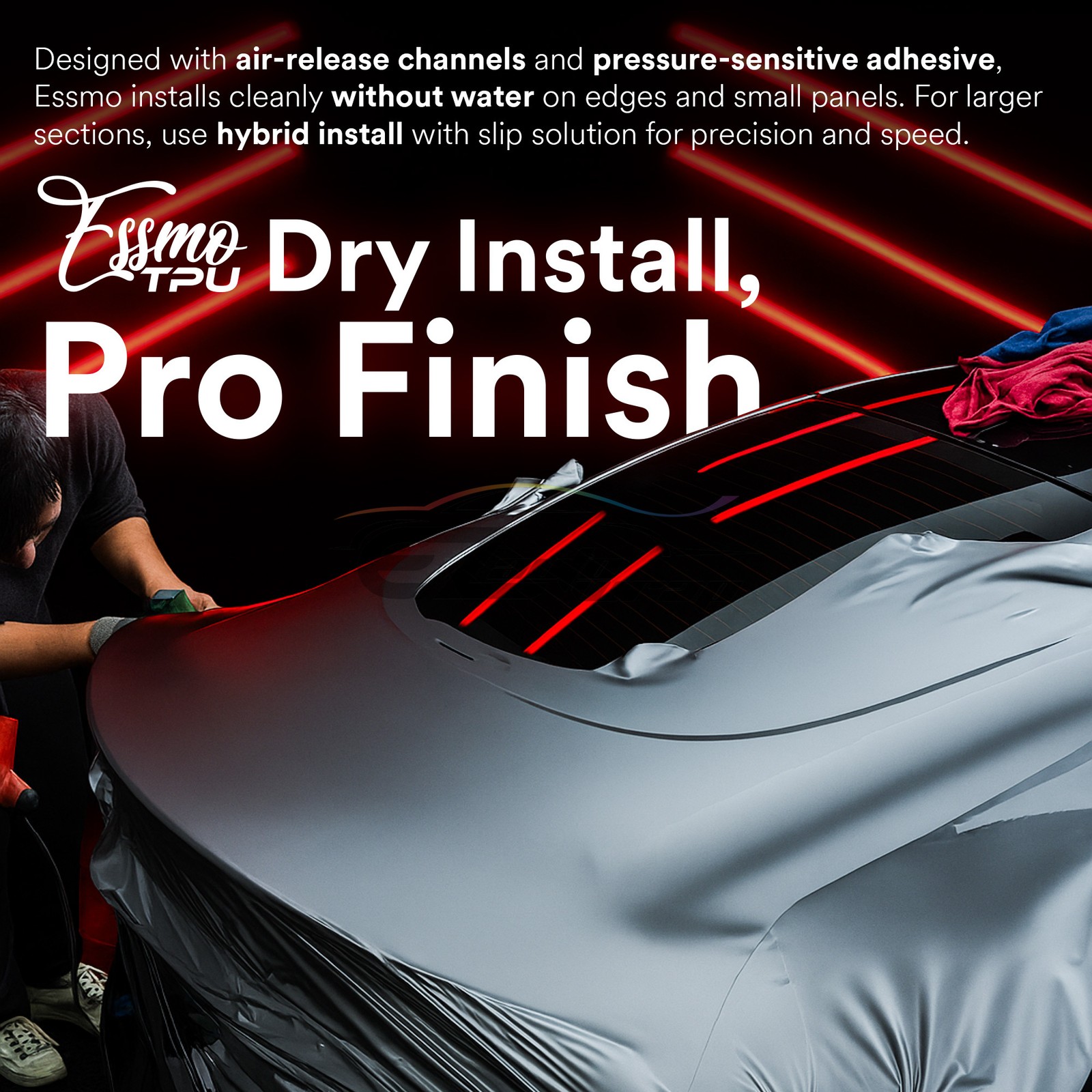 Gloss Metallic Nightfall Purple PPF TPU Paint Protection Film Dry Wet Vinyl Wrap