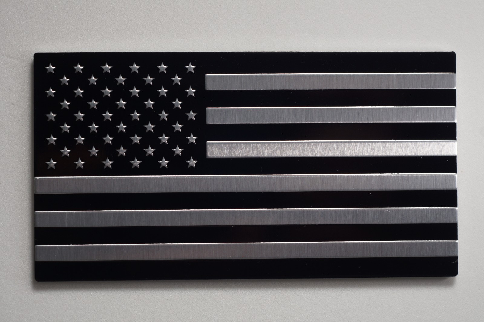 3D Aluminum US American Flag Sticker Decal | Auto Car Bike Emblem | 3.15″x1.75″